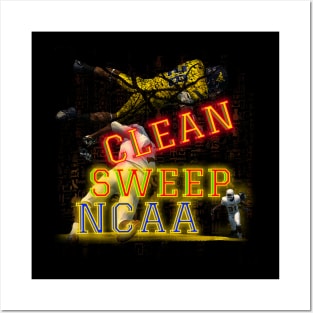 NCAA Football | Clean Sweep NCAA Posters and Art